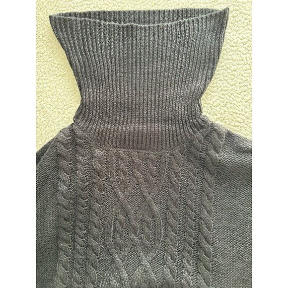 BB Dakota Black Cowl Neck Raglan Sleeve Crop Cable Knit Sweater Women's Size XS - Picture 10 of 10